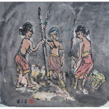 Pounding Rice