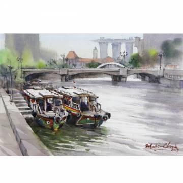 Two Bumboats, Singapore River