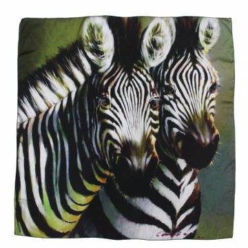 Print on Silk-Zebra