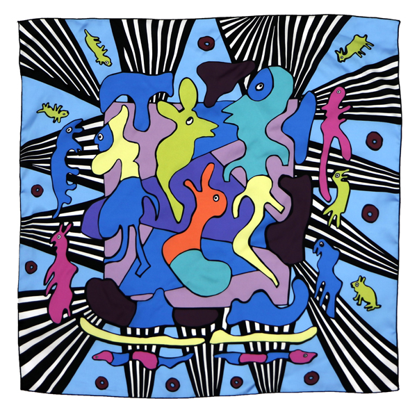 Art Piece On Silk