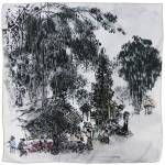 Art Piece On Silk