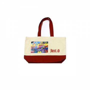 Ocean Party Canvas Totebag (海洋舞会帆布包) (Red)